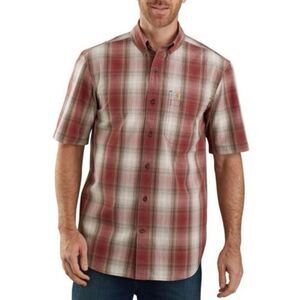 Carhartt Classic Plaid Button-Down Shirt Red Men’s Medium